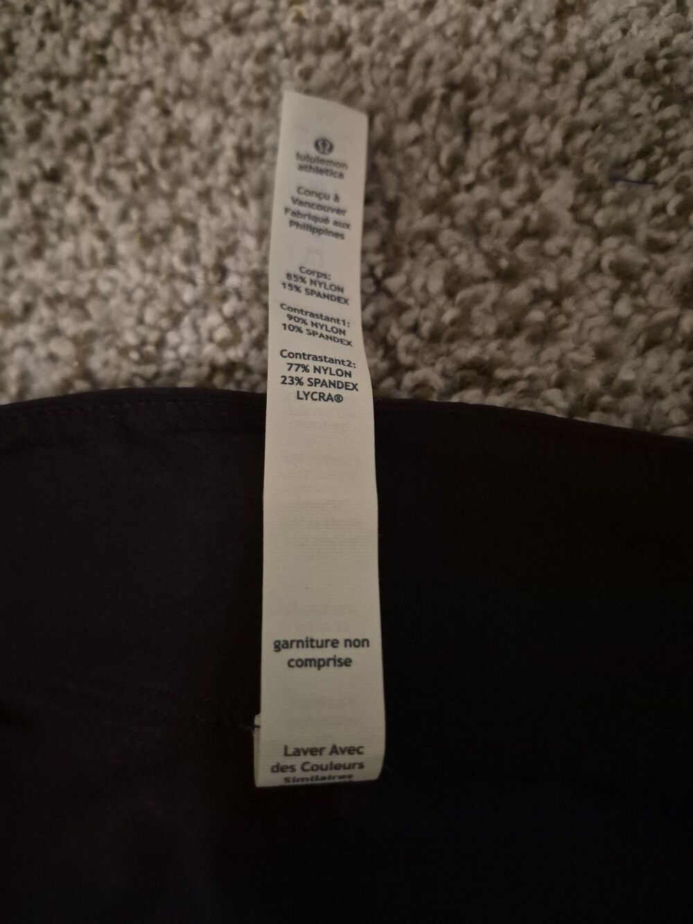 Men's LULULEMON Black Cropped Yoga Inversion Gaiter Pants Size 38 M5088S $98 - Picture 8 of 8